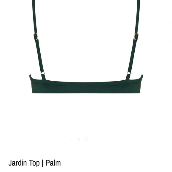 Myra Swim Two Piece Set NWT, Size S Jardin top paired w Hugo bottoms, Color Palm - Picture 3 of 13